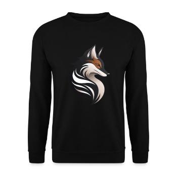 Cadeaux esthétiques pour les amoureux du renard - Sweat-shirt Unisexe - noir - Devant - Alina (178cm) & Michal (187cm)