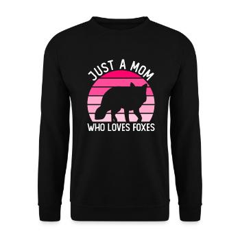 Cadeaux amusants pour les amoureux du renard - Sweat-shirt Unisexe - noir - Devant - Alina (178cm) & Michal (187cm)