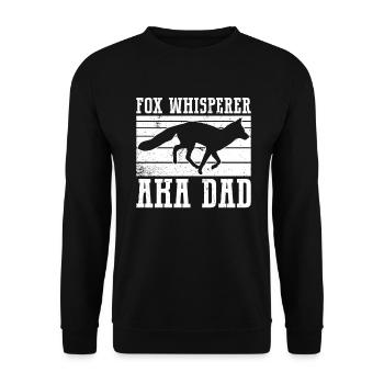 Cadeaux amusants pour les amoureux du renard - Sweat-shirt Unisexe - noir - Devant - Alina (178cm) & Michal (187cm)