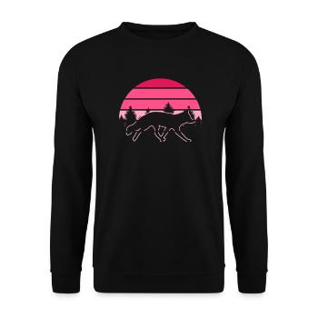 Cadeaux amusants pour les amoureux du renard - Sweat-shirt Unisexe - noir - Devant - Alina (178cm) & Michal (187cm)