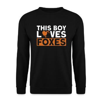Cadeaux amusants pour les amoureux du renard - Sweat-shirt Unisexe - noir - Devant - Alina (178cm) & Michal (187cm)