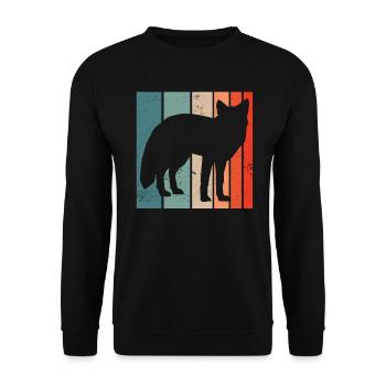 Cadeaux amusants pour les amoureux du renard - Sweat-shirt Unisexe - noir - Devant - Alina (178cm) & Michal (187cm)