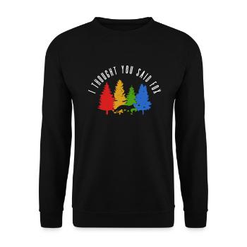 Cadeaux amusants pour les amoureux du renard - Sweat-shirt Unisexe - noir - Devant - Alina (178cm) & Michal (187cm)