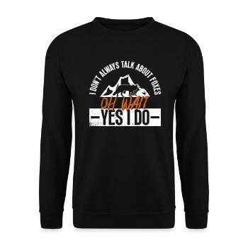 Cadeaux amusants pour les amoureux du renard - Sweat-shirt Unisexe - noir - Devant - Alina (178cm) & Michal (187cm)