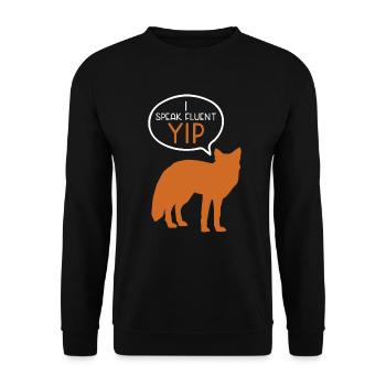 Cadeaux amusants pour les amoureux du renard - Sweat-shirt Unisexe - noir - Devant - Alina (178cm) & Michal (187cm)