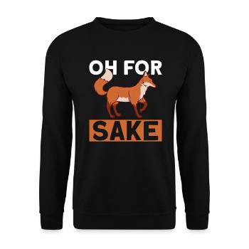 Cadeaux amusants pour les amoureux du renard - Sweat-shirt Unisexe - noir - Devant - Alina (178cm) & Michal (187cm)