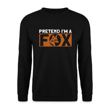 Cadeaux amusants pour les amoureux du renard - Sweat-shirt Unisexe - noir - Devant - Alina (178cm) & Michal (187cm)