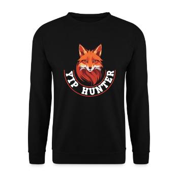 Fox Hunting Gifts - Unisex Sweatshirt - black - Front - Alina (178cm) & Michal (187cm)