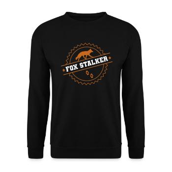 Fox Hunting Gifts - Unisex Sweatshirt - black - Front - Alina (178cm) & Michal (187cm)