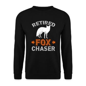 Fox Hunting Gifts - Unisex Sweatshirt - black - Front - Alina (178cm) & Michal (187cm)