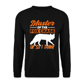 Fox Hunting Gifts - Unisex Sweatshirt - black - Front - Alina (178cm) & Michal (187cm)