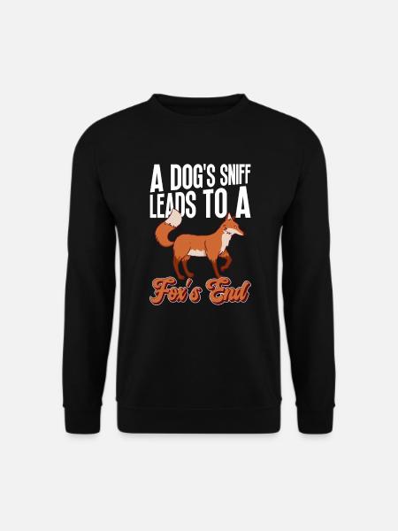 Fuchsjagd Geschenke Jagdhund - Unisex Pullover - Schwarz