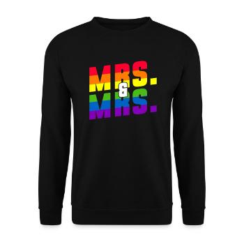 Mariage Gay Pride Mariage Gay - Sweat-shirt Unisexe - noir - Devant - Alina (178cm) & Michal (187cm)