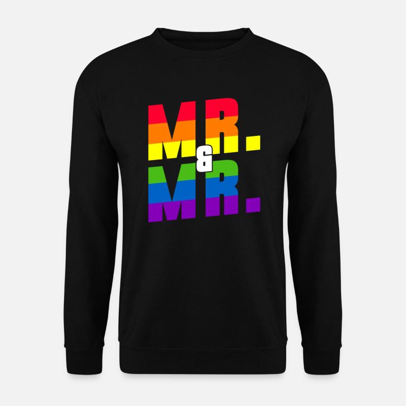 Gay Pride Hochzeit Homo-Ehe - Unisex Pullover - Schwarz