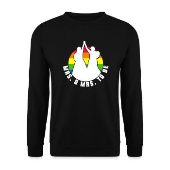 Gay Pride Lesbian Wedding Gay Marriage - Unisex Sweatshirt - black - Front - Alina (178cm) & Michal (187cm)