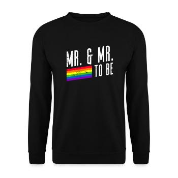 Mariage Gay Pride Mariage Gay - Sweat-shirt Unisexe - noir - Devant - Alina (178cm) & Michal (187cm)