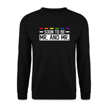 Mariage Gay Pride Mariage Gay - Sweat-shirt Unisexe - noir - Devant - Alina (178cm) & Michal (187cm)