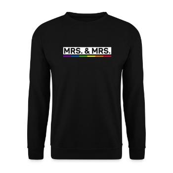 Gay Pride Lesbian Wedding Gay Marriage - Unisex Sweatshirt - black - Front - Alina (178cm) & Michal (187cm)