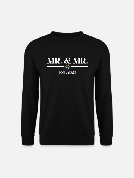 Gay Pride Hochzeit 2024 Homo-Ehe - Unisex Pullover - Schwarz