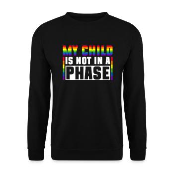 Gay Pride Fiers Parents Fils Gay - Sweat-shirt Unisexe - noir - Devant - Alina (178cm) & Michal (187cm)
