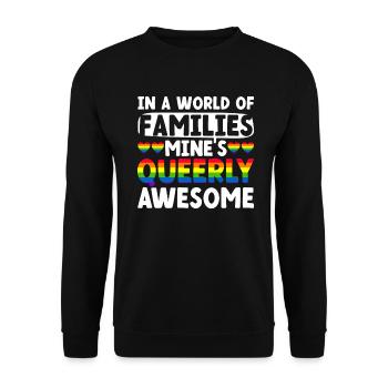 Gay Pride Parents queer Mariage gay - Sweat-shirt Unisexe - noir - Devant - Alina (178cm) & Michal (187cm)