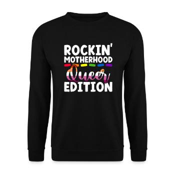 Gay Mom Lesbian Mothers Mothers Day - Unisex Sweatshirt - black - Front - Alina (178cm) & Michal (187cm)