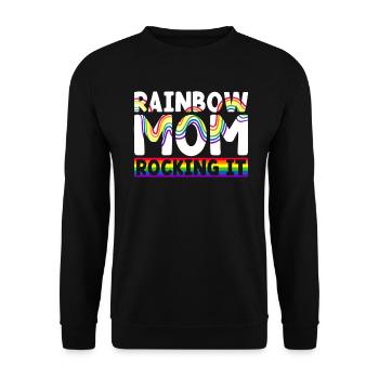 Gay Mom Lesbian Mothers Mothers Day - Unisex Sweatshirt - black - Front - Alina (178cm) & Michal (187cm)