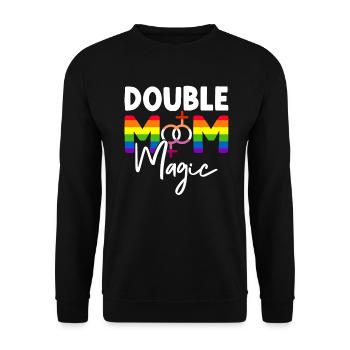 Gay Mom Lesbian Mothers Mothers Day - Unisex Sweatshirt - black - Front - Alina (178cm) & Michal (187cm)