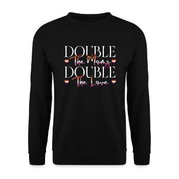 Gay Mom Lesbian Mothers Mothers Day - Unisex Sweatshirt - black - Front - Alina (178cm) & Michal (187cm)