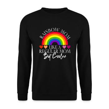 Gay Mom Lesbian Mothers Mothers Day - Unisex Sweatshirt - black - Front - Alina (178cm) & Michal (187cm)