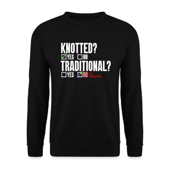 Mariage Gay Pride Mariage Gay - Sweat-shirt Unisexe - noir - Devant - Alina (178cm) & Michal (187cm)