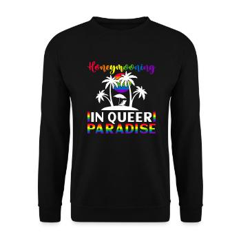 Mariage Gay Pride Mariage Gay - Sweat-shirt Unisexe - noir - Devant - Alina (178cm) & Michal (187cm)