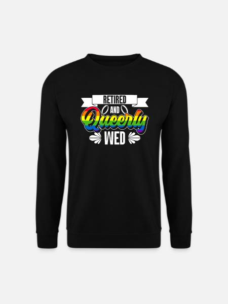 Gay Pride Hochzeit Homo-Ehe - Unisex Pullover - Schwarz