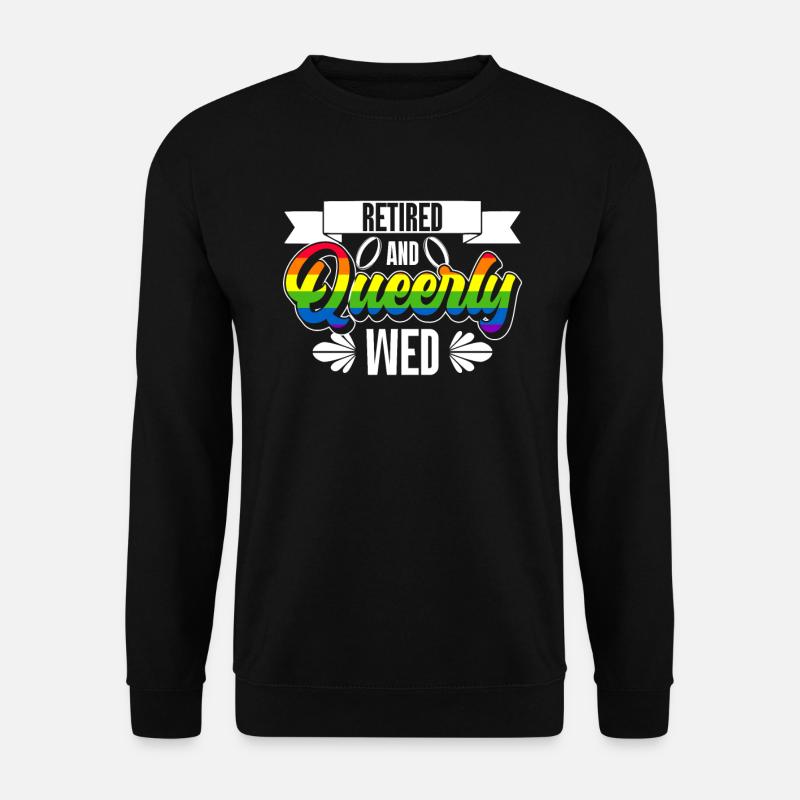 Gay Pride Hochzeit Homo-Ehe - Unisex Pullover - Schwarz