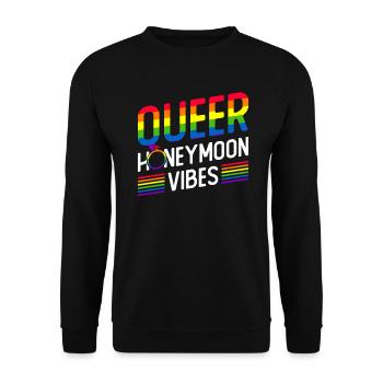 Mariage Gay Pride Mariage Gay - Sweat-shirt Unisexe - noir - Devant - Alina (178cm) & Michal (187cm)