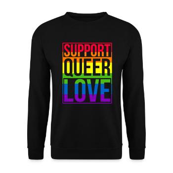 Mariage Gay Pride Mariage Gay - Sweat-shirt Unisexe - noir - Devant - Alina (178cm) & Michal (187cm)