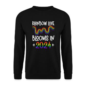 Gay Pride 2024 Wedding Gay Marriage - Unisex Sweatshirt - black - Front - Alina (178cm) & Michal (187cm)