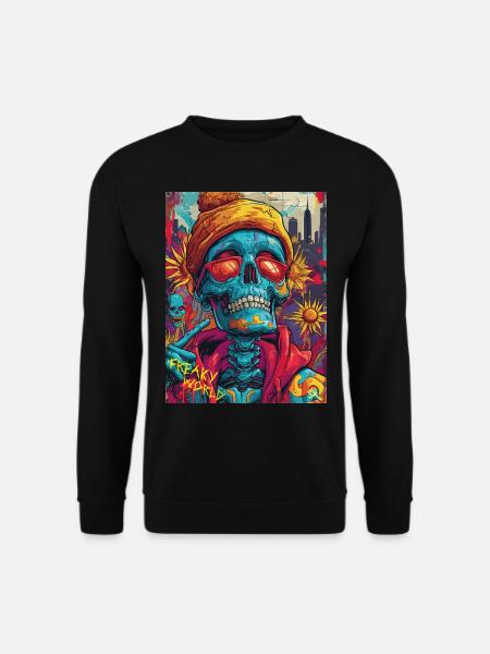 The Skull with Sunglasses - Skull, Totenkopf - Unisex Pullover - Schwarz