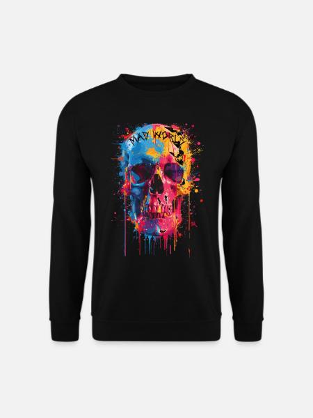 Dark Skull -Totenkopf, Horrormotiv - Unisex Pullover - Schwarz