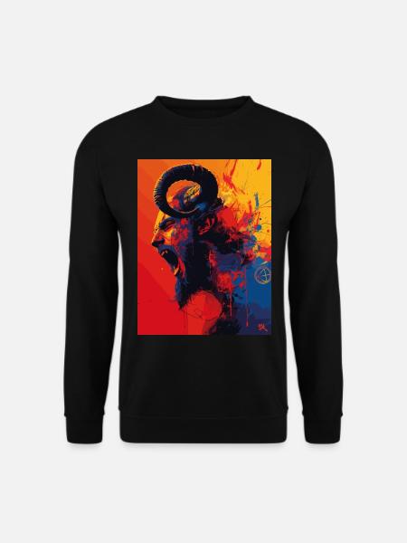 The Devil - Teufel colorful - Unisex Pullover - Schwarz