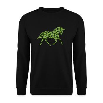 Licorne Saint-Patrick Licorne japonaise - Sweat-shirt Unisexe - noir - Devant - Alina (178cm) & Michal (187cm)