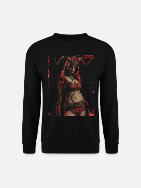 The Devil - Skull, Totenkopf, Teufel - Unisex Pullover - Schwarz
