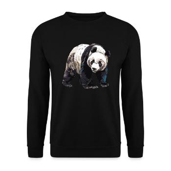 Panda Ours Panda géant japonais - Sweat-shirt Unisexe - noir - Devant - Alina (178cm) & Michal (187cm)