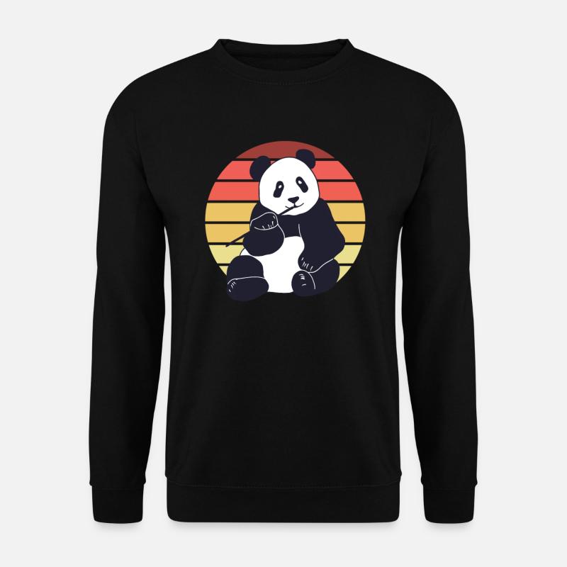 Panda Bear Japanese Giant Panda - Unisex Sweatshirt - black