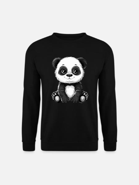 Pandabär Japanischer Riesenpanda - Unisex Pullover - Schwarz