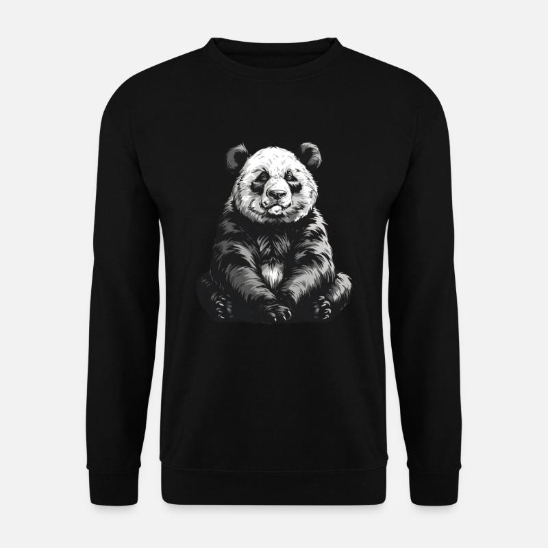 Panda Bear Japanese Giant Panda - Unisex Sweatshirt - black