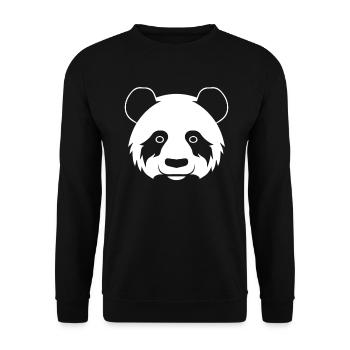 Panda Bear Japanese Giant Panda - Unisex Sweatshirt - black - Front - Alina (178cm) & Michal (187cm)