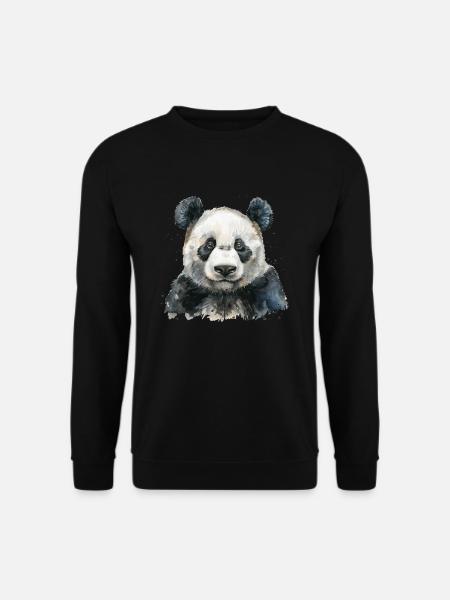 Pandabär Japanischer Riesenpanda - Unisex Pullover - Schwarz