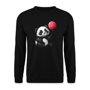 Panda Bear Ballon Panda géant japonais - Sweat-shirt Unisexe - noir - Devant - Alina (178cm) & Michal (187cm)