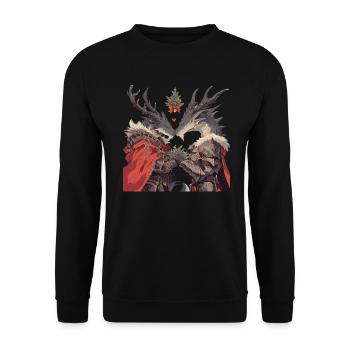 Dragon Christmas Dragon Kids - Unisex Sweatshirt - black - Front - Alina (178cm) & Michal (187cm)